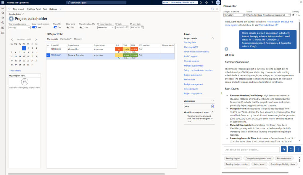 Project management ai example